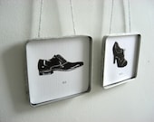 mr and mrs wall hanging set