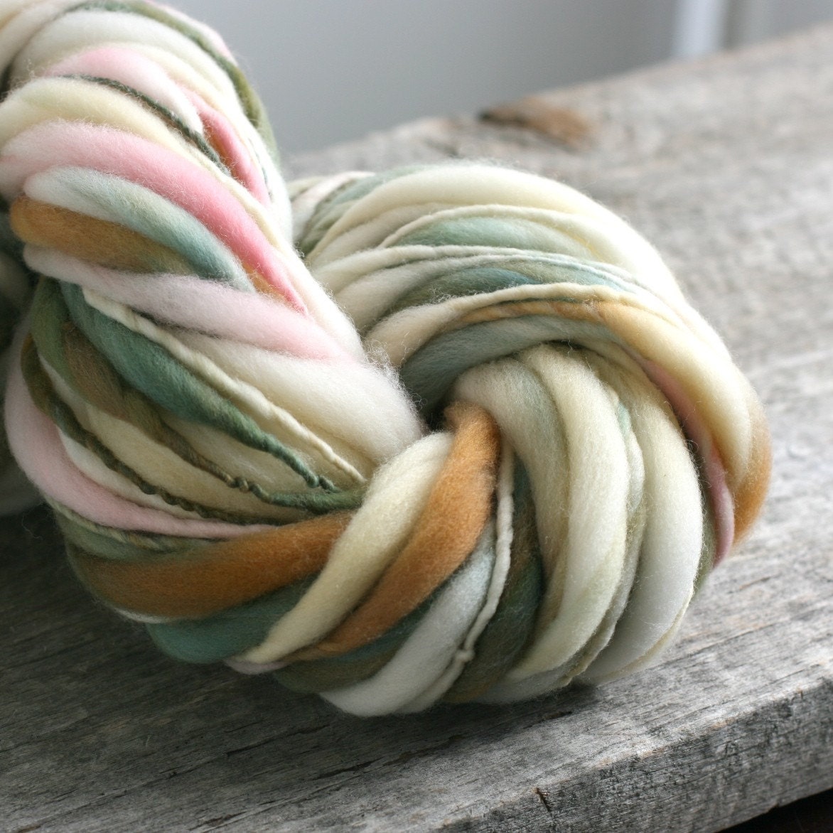 Afternoon Stroll HANDSPUN Tufts yarn, Australian Merino wool