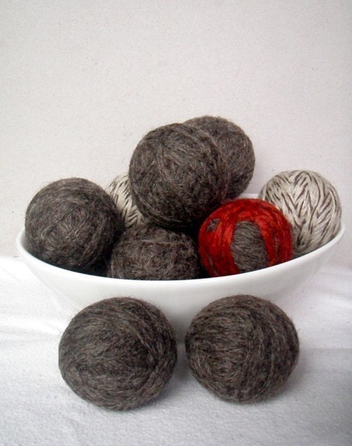 Set of 6 Pure Wool Eco Friendly All Natural Dryer Balls