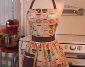 The CHLOE Vintage Inspired Coffee and Doughnuts Apron