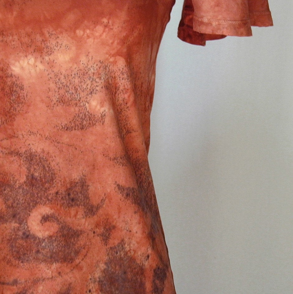 Terra Cotta and Wrought Iron Atomic Lace Top 