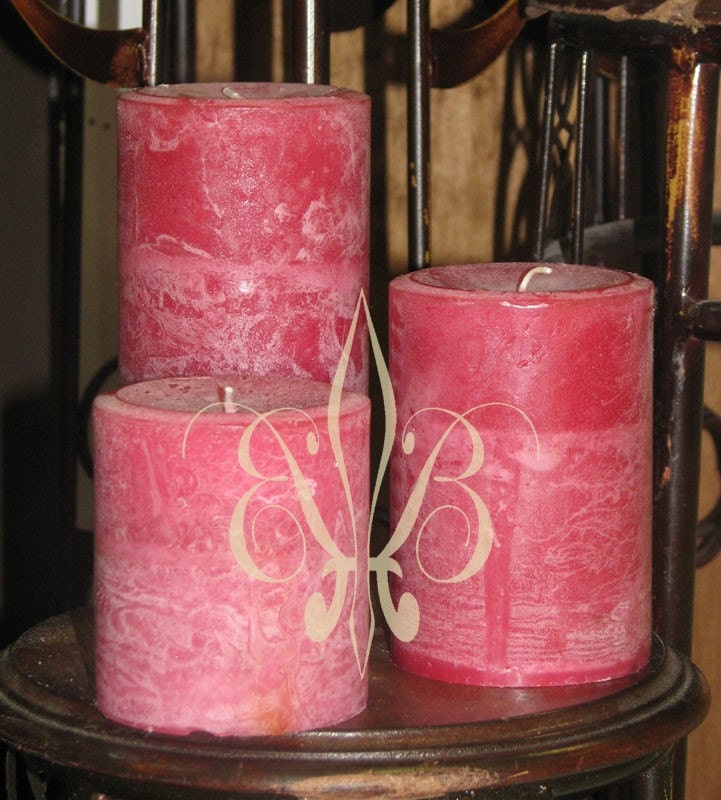Badan Bulgarian Rose and Sandalwood Pillar Candle 3x3.5