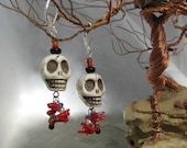 Hanging Tree skull earrings