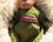 Emerald Green Baby Dress for Fall