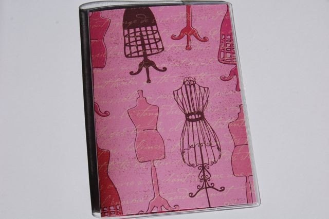 PASSPORT COVER - VINTAGE PINK DRESS FORMS