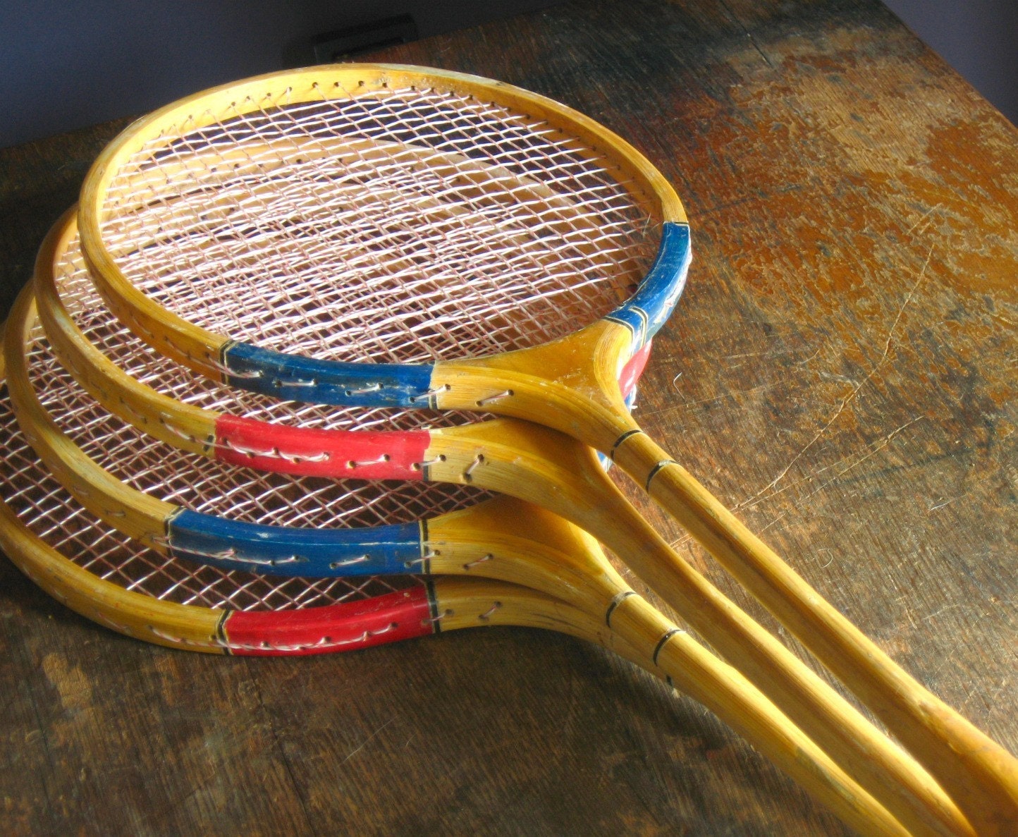 Vintage Badminton Rackets .. Set of 4