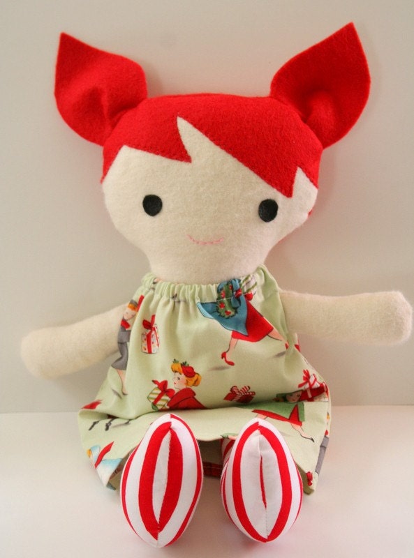 Candy Cane Christmas Doll