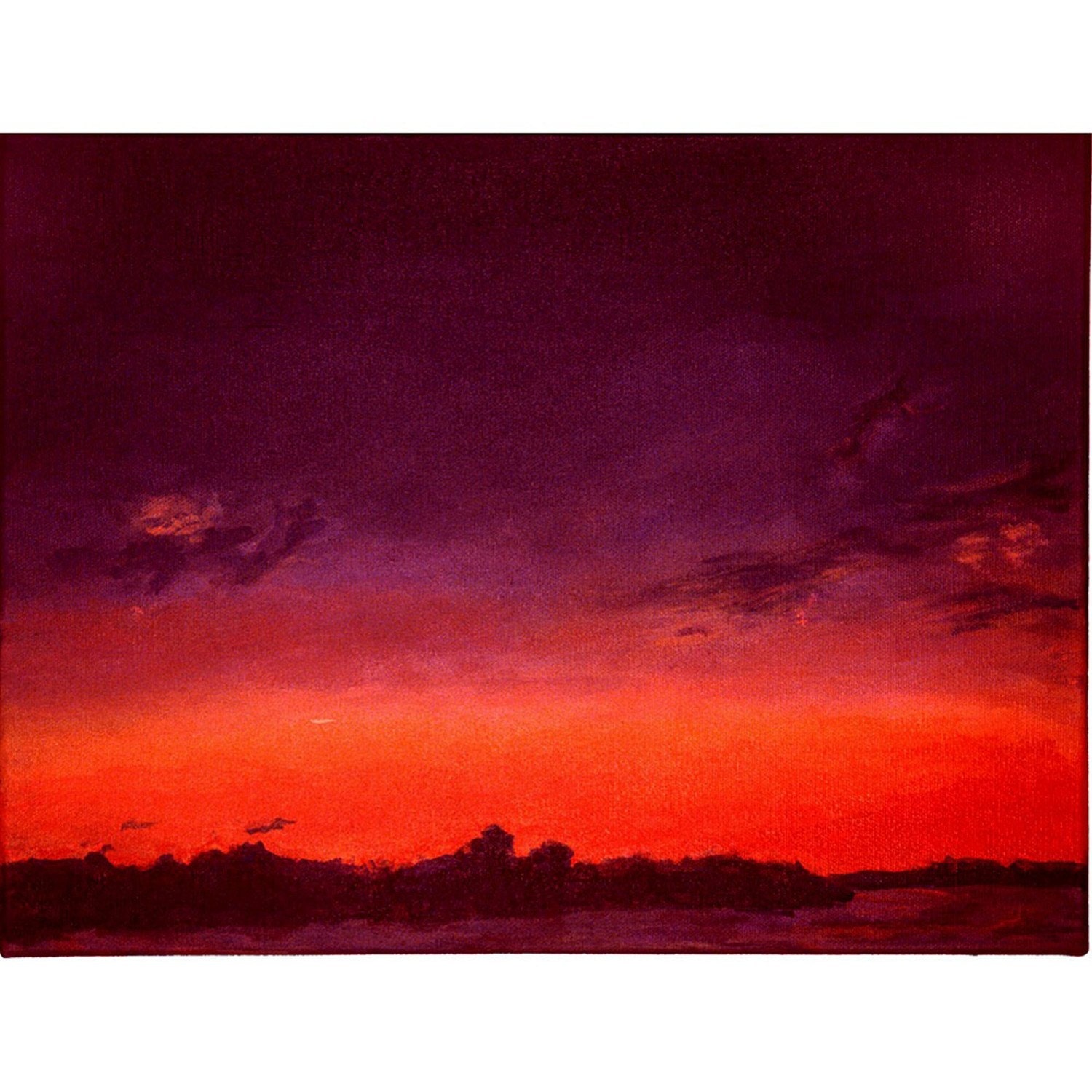 Sunset On Fort Pond (Original Landscape/Seascape)