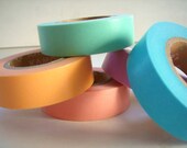 Japanese Masking Tape Pack of 5 - Light Color A