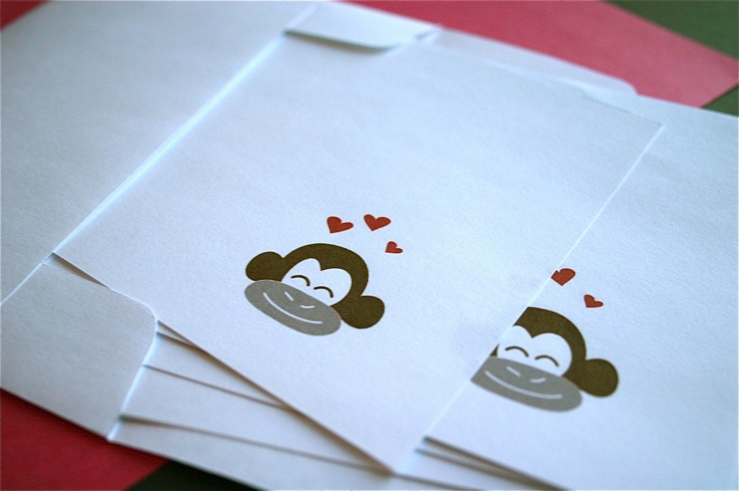 PDF PRINTABLE Cheeky Love Monkey Stationery
