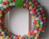 Rainbow Gumdrop Wreath