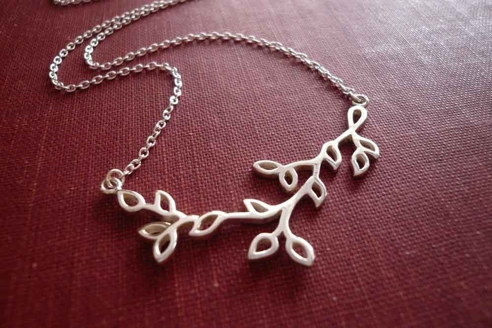 Long Branch Necklace in Sterling Silver