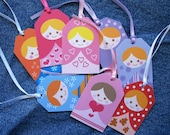 Little Matryoshka gift tags-buy 10 get 3 free