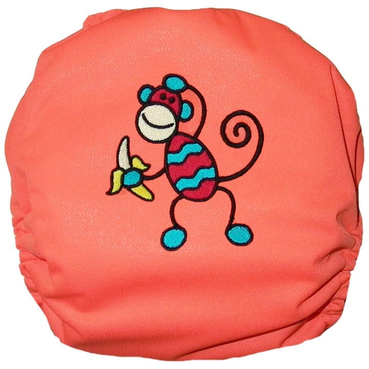 Monkey Embroidered Pull On