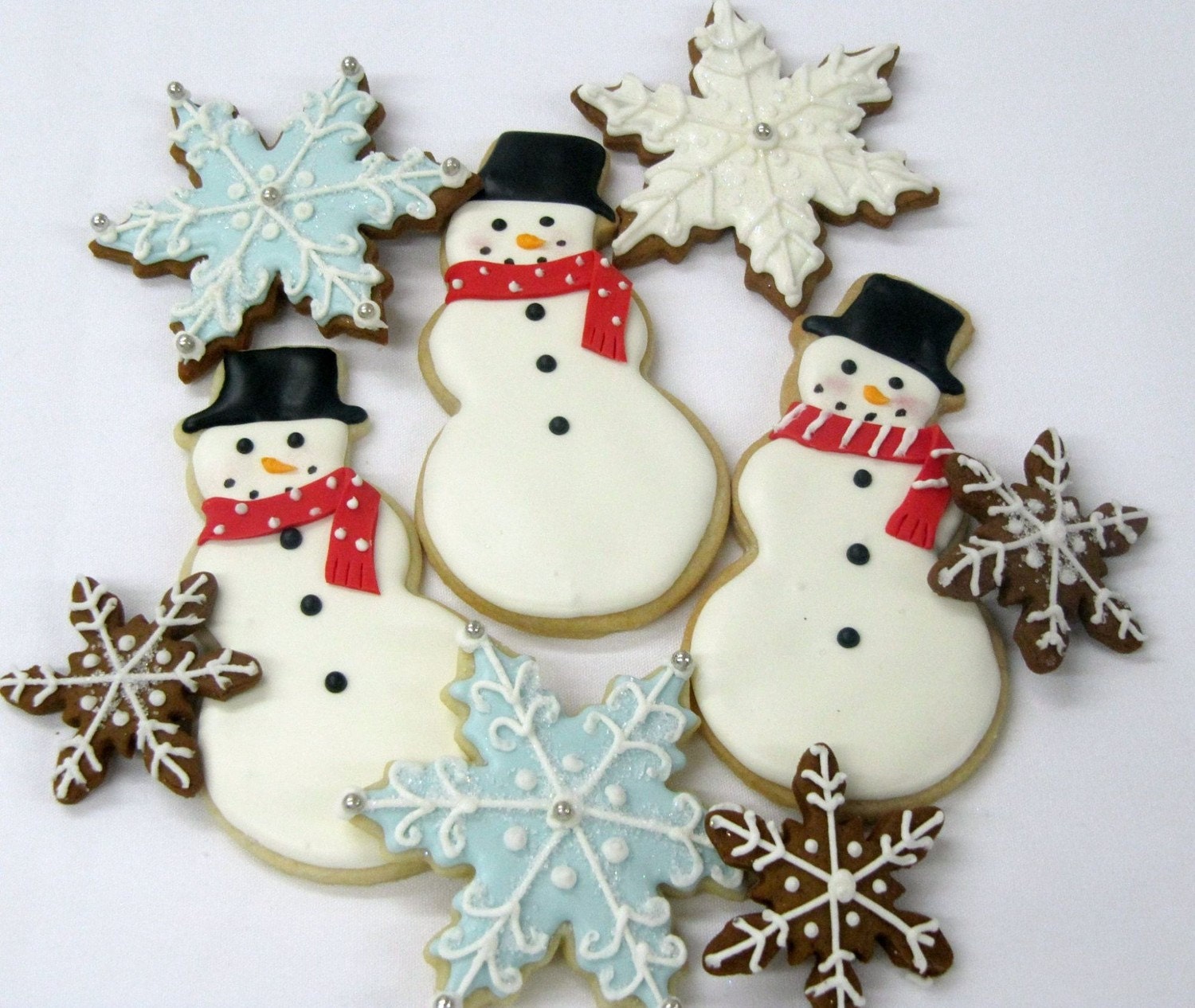 Snowman/Snowflake Cookies