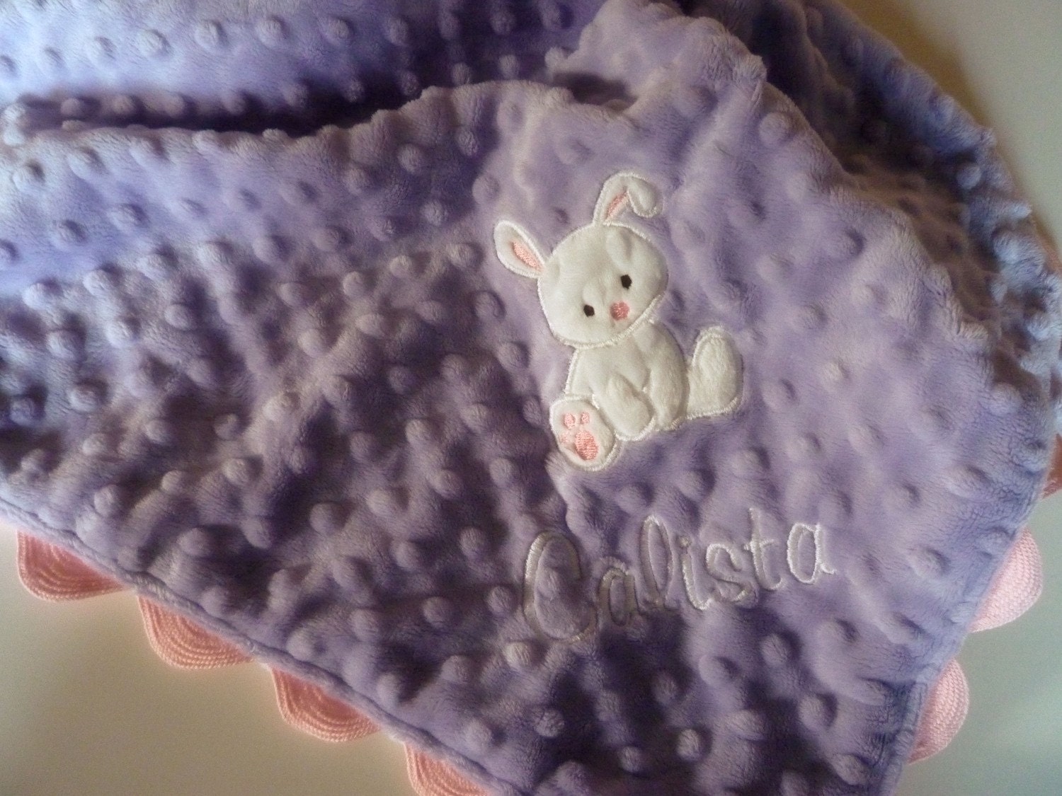 Lil Lovey- baby bunny lavender, pink, and white