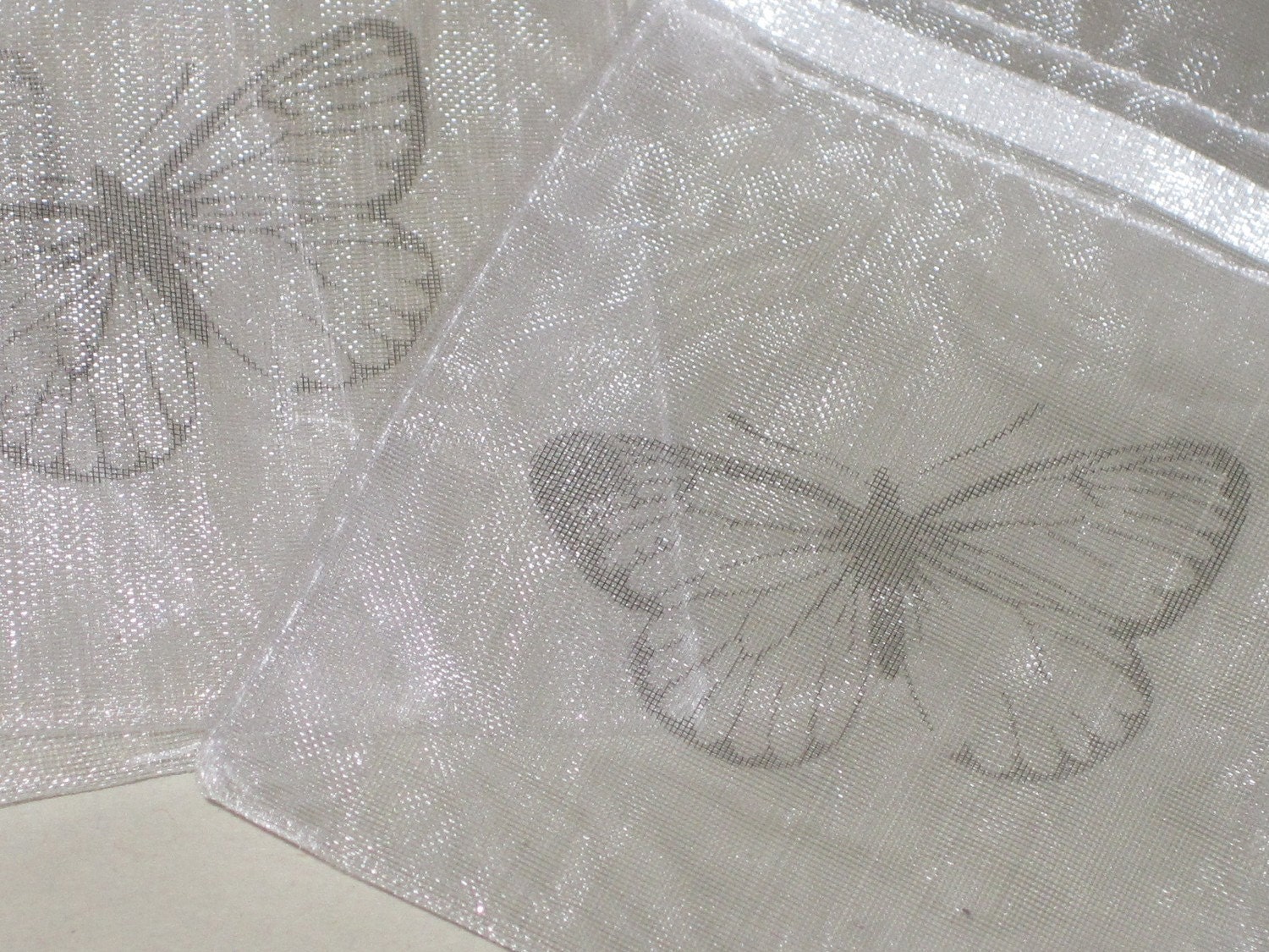 Petite Butterfly Organza Drawstring Bags/Favor Bags