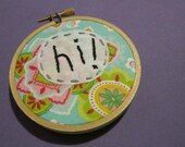 Hi there - sweet mini embroidery