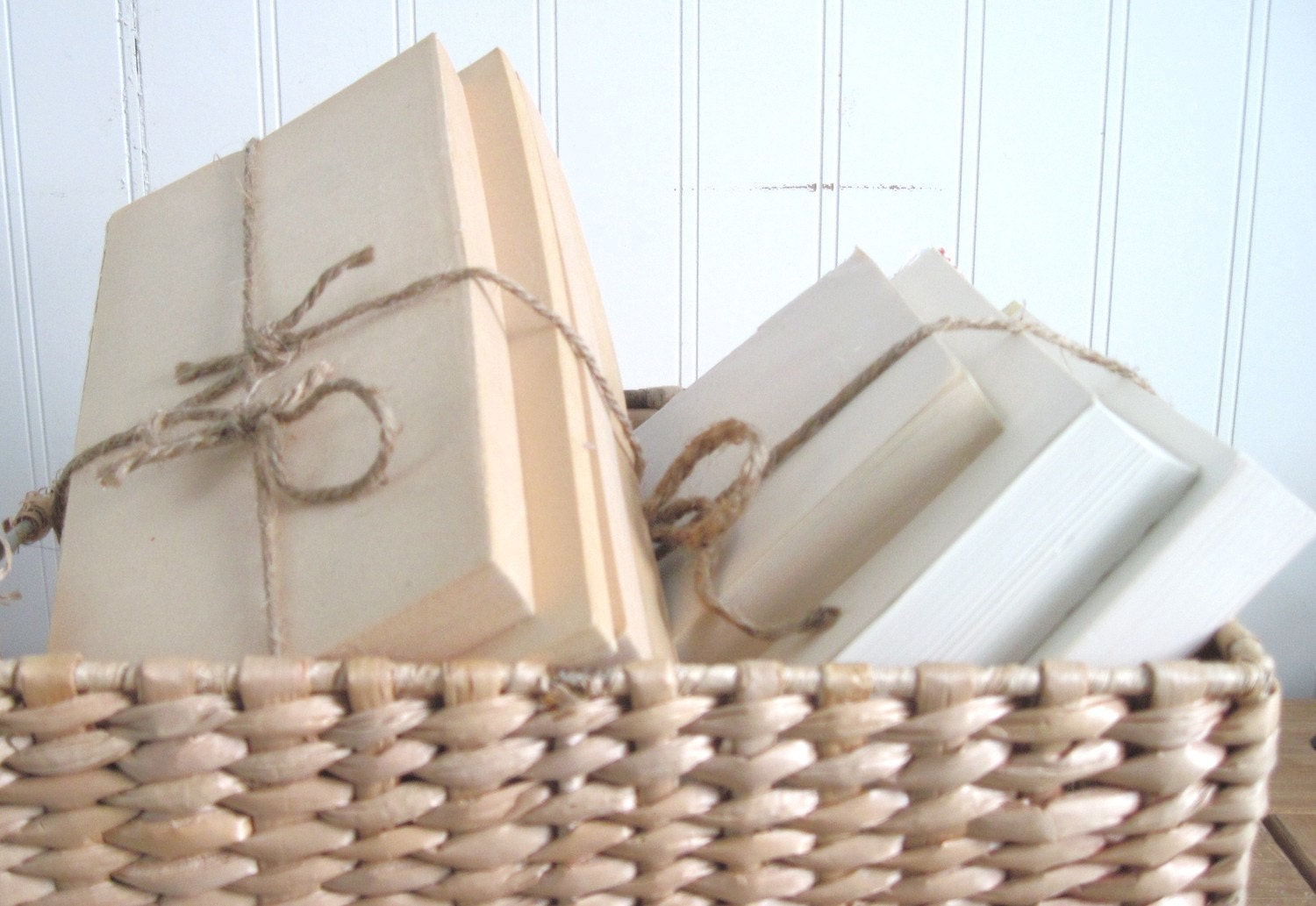 Shabby Rustic Book Bundles Bound with Jute, Trendy AND Thrifty - 
Bulk Custom Orders Save