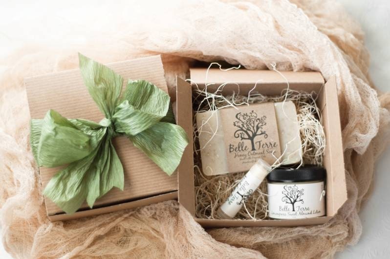 Green Gift Box - Soap, Lotion, and Lip Balm
