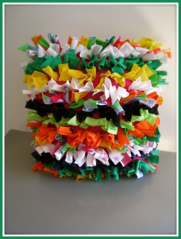 Confetti Tee Fringe Pillow for  Mom / Eco Friendly / EPE