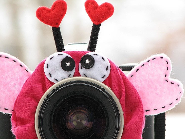 custom standard LOVE BUG Lens Pet for your camera