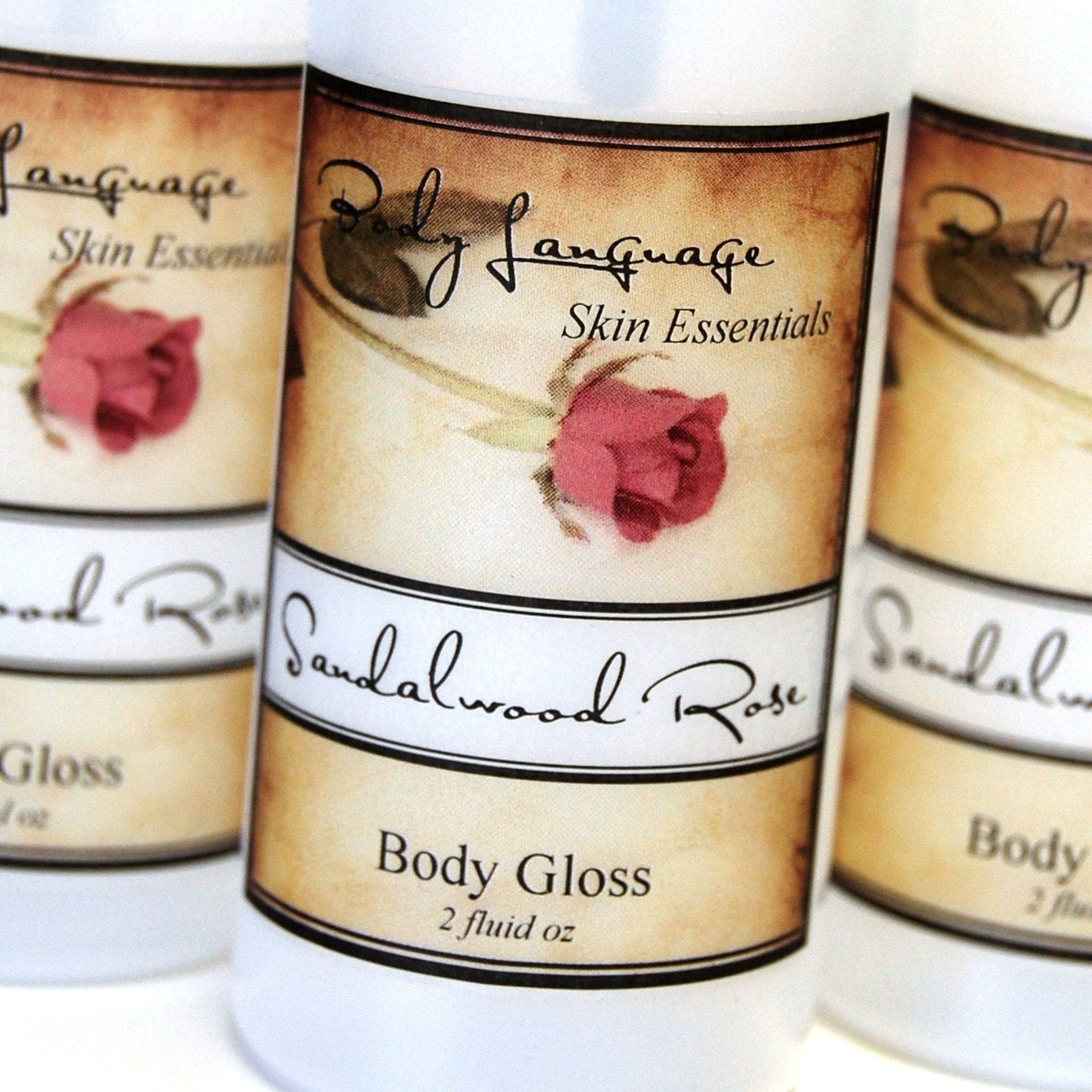 Sandalwood Rose Body Gloss - Sensual Scented After Bath Body Spray