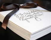 Custom Calligraphy Wedding or Party Invitations, Placecards and more