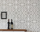 Wall Stencil Vision, reusable stencils for walls instead of wallpaper, great for DIY decor