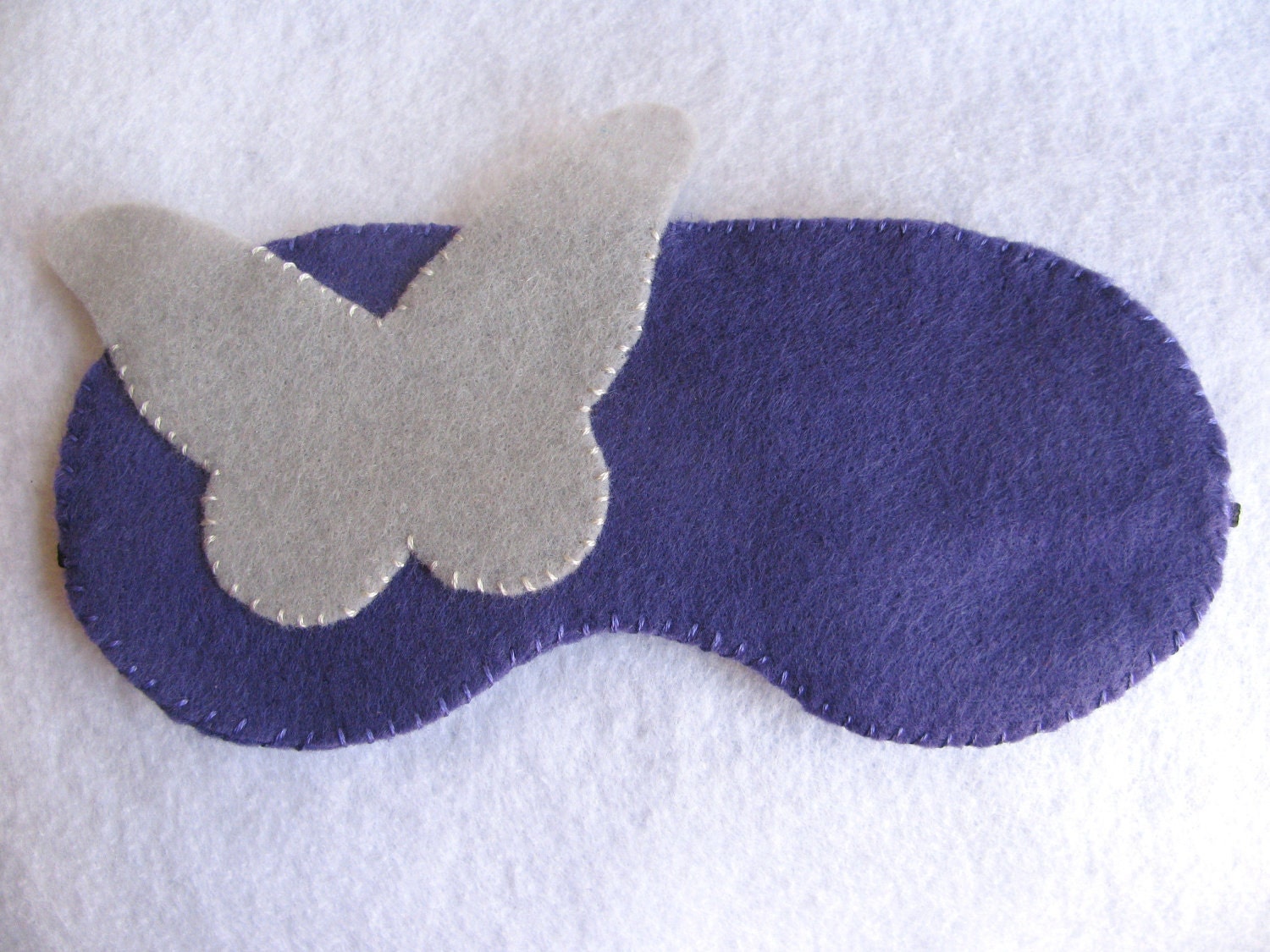 Felt Butterfly Purple Sleep Eye Mask Handmade-SALE