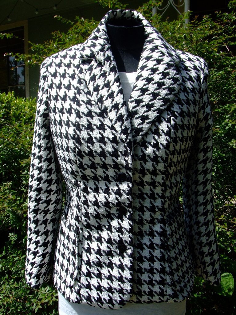 1940's style Womens Houndstooth Suit Jacket