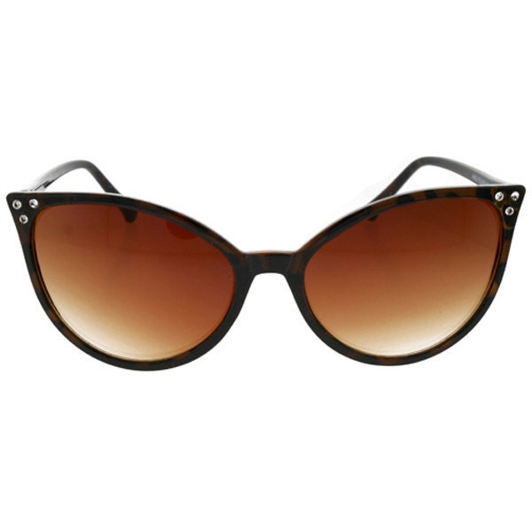 Vintage Cat Eye Wing Tip Rockabilly Greaser Sunglasses