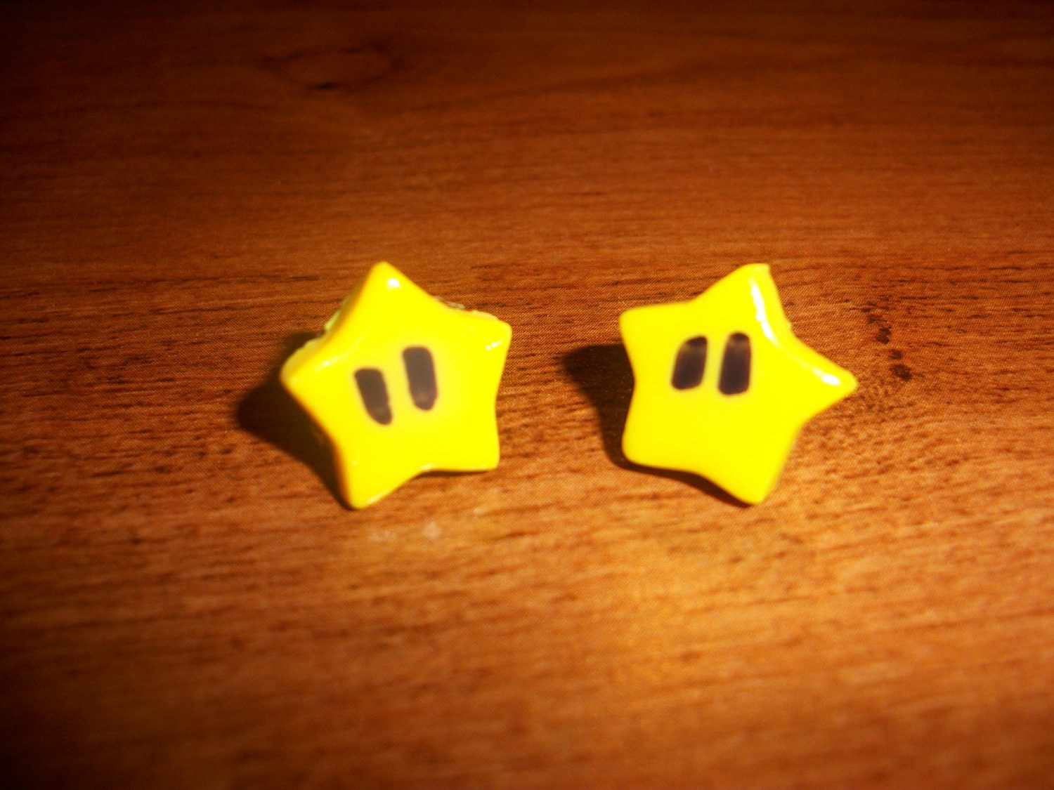 Mario POWER STAR handmade earrings