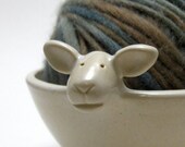 Lamb Shaped Ceramic Yarn Bowl - Large