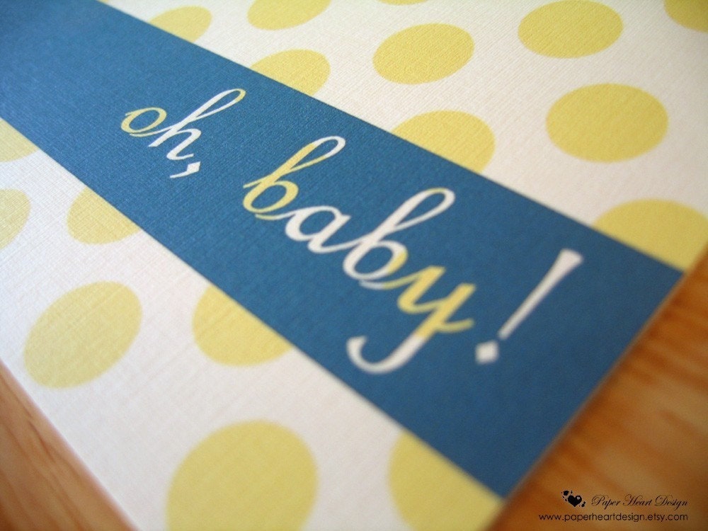 Oh Baby Congratulations Greeting Card