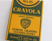 Vintage 1930s Box of Never Used Crayons