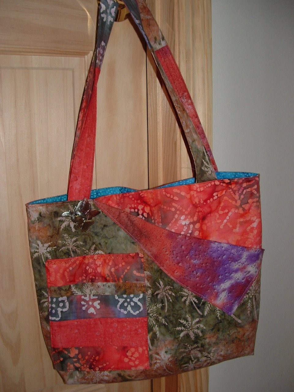 Batik  Butterfly Handbag