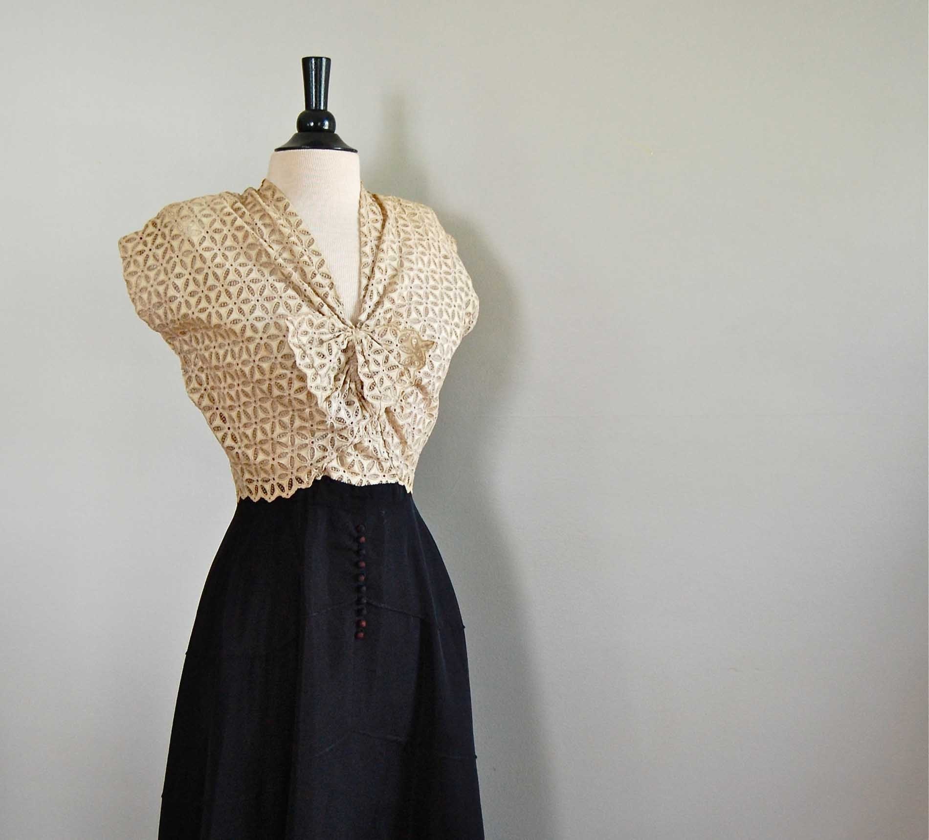 vintage 1930s ARC DE TRIOMPHE Dress