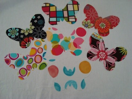 Butterfly Hand Cut NO SEW Iron On Applique Choose your Favorite