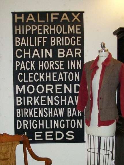 Vintage UK Bus Roll. Halifax, Hipperholme, Baliff Bridge, Cahin Bar, Pack Horse Inn, Cleckheaton, Moorend, Birkenshaw, Birkenshaw Bar, Drighlington and Leeds.