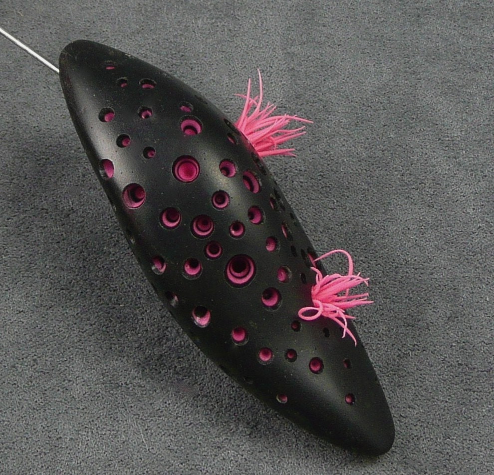 Black and Hot Pink Stick Pin
