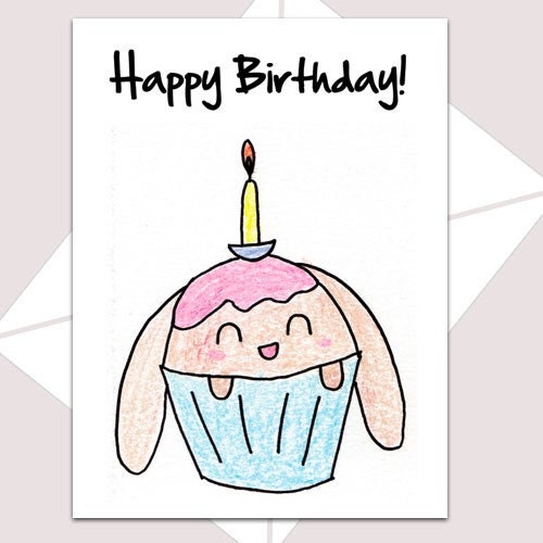 Cupcake Bunny Card