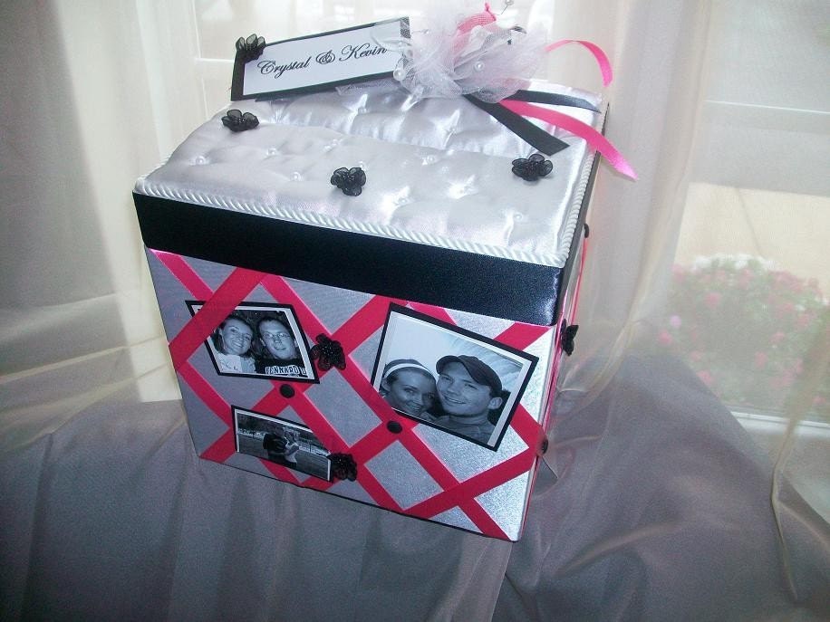 Custom Made Wedding Card Box With Photos My DIY Card Box