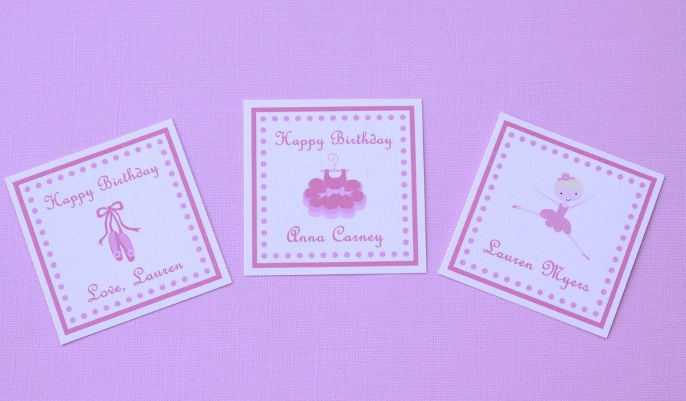 Personalized Square Gift Cards/ Calling Cards - Set of 12