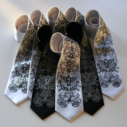 12 Groomsmen matching microfiber neckties, wedding bulk discount