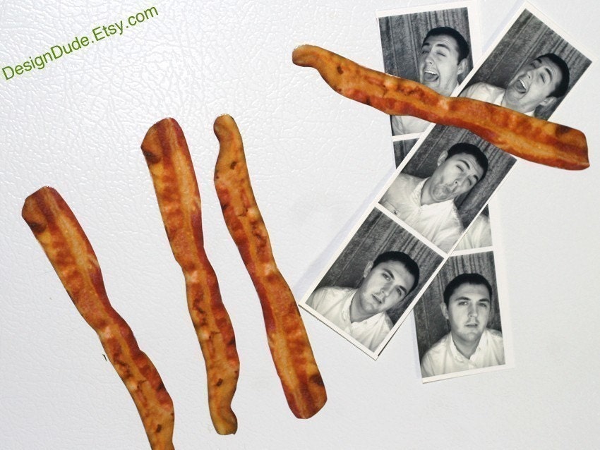 4 - Bacon Slices Magnets With FREE SHIPPING SALE