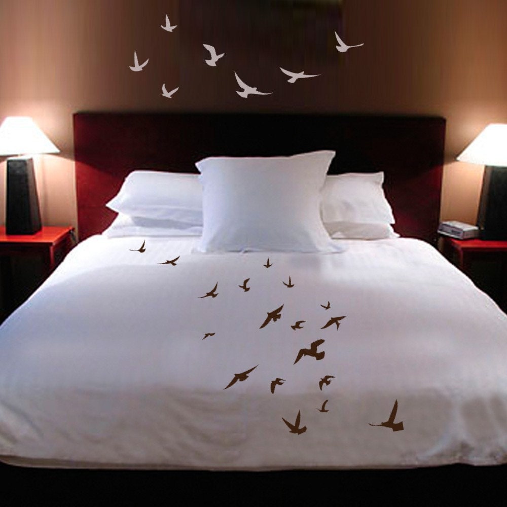 ShaNickers Handpainted Birds in Flight queen by UrbanAccentHome : comforter 