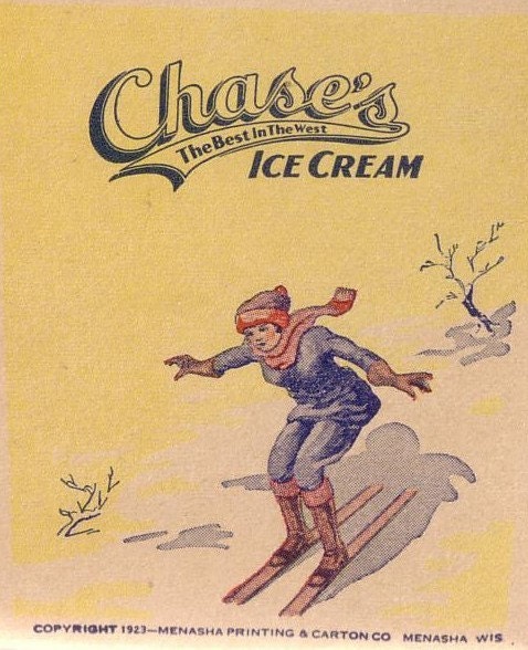 We All Scream for Ice Cream - Vintage Chase's Ice Cream One-Half Pint Cardboard Container