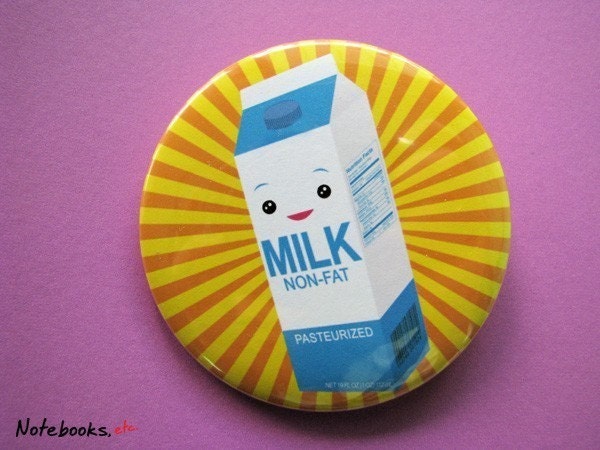 Happy Milk 2.25 inch Button Pin