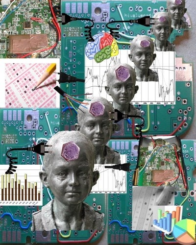 8x10 digital collage -Childhood in America